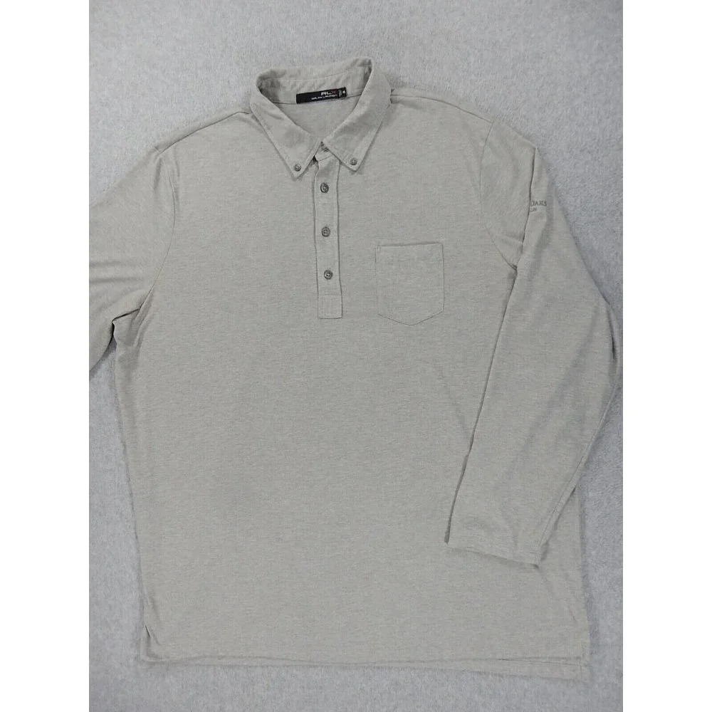 RLX‎ Polo Ralph Lauren Spanish Oaks Long Sleeve Golf Polo Shirt (Men's XXL)